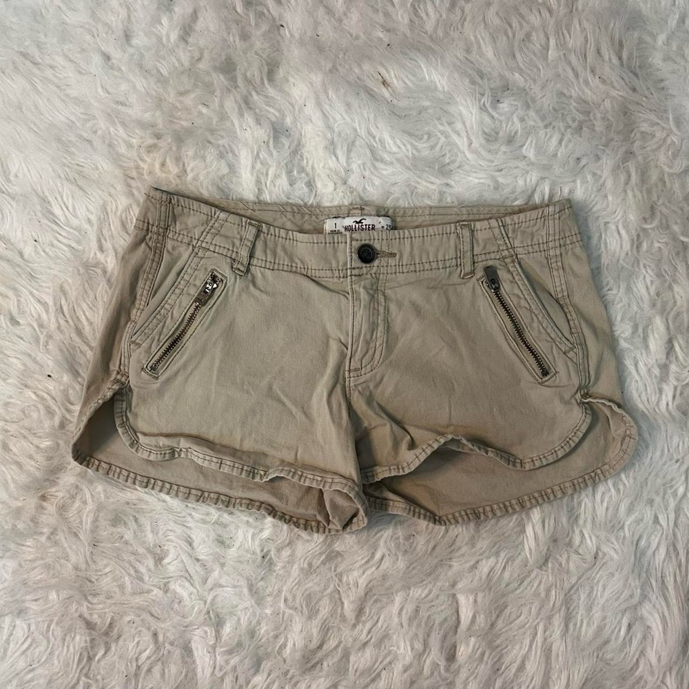 Hollister Y2K Tan Cargo Shorts
